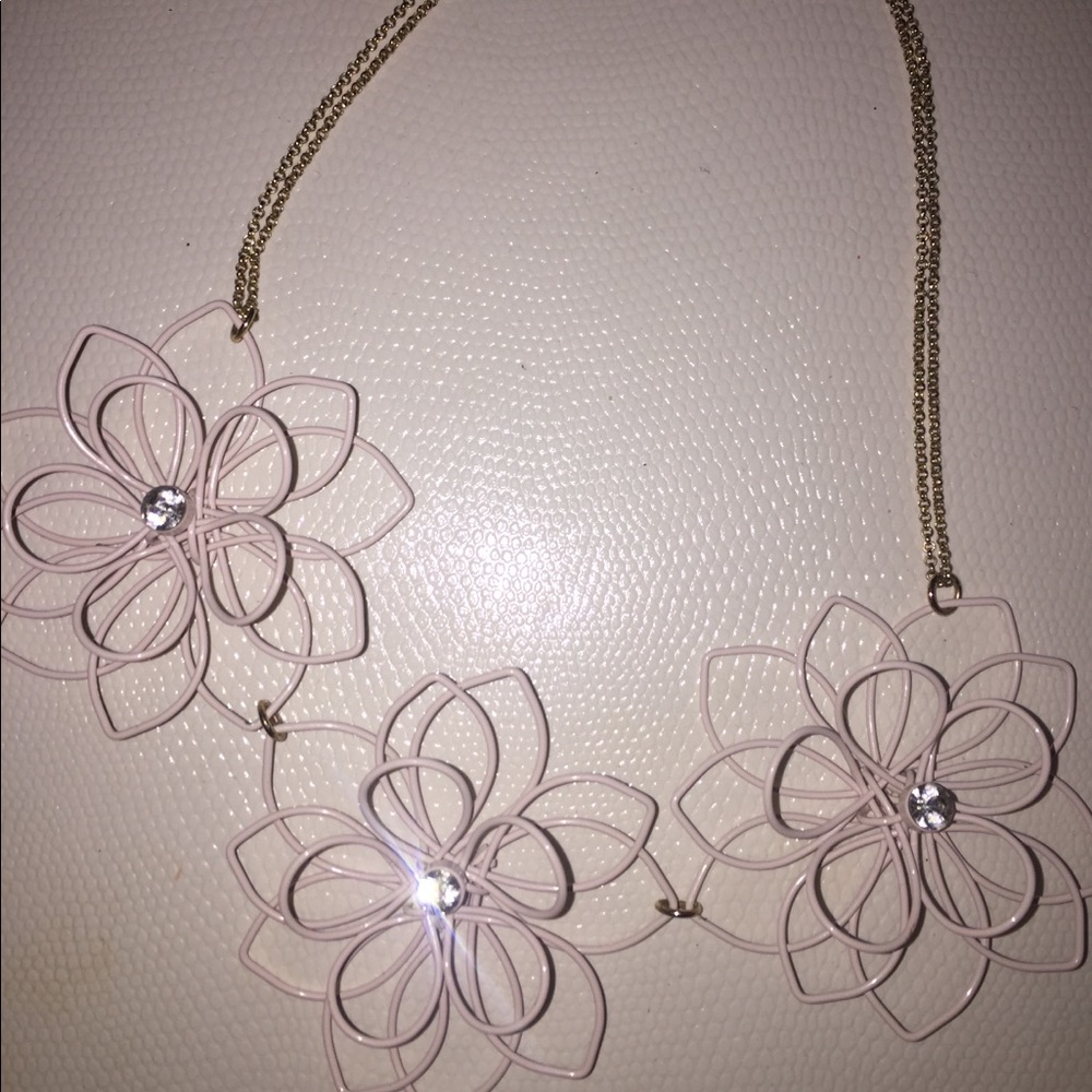 Wire Flower Necklace